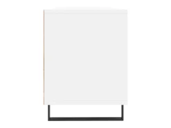 Hørning Mueble de TV madera contrachapada blanco 150x30x44,5 cm