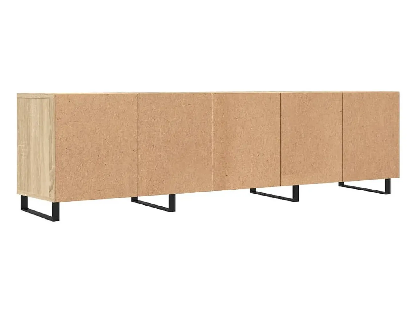 Hørning Mueble de TV madera contrachapada roble Sonoma 150x30x44,5 cm