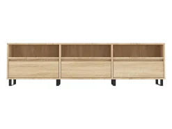Hørning Mueble de TV madera contrachapada roble Sonoma 150x30x44,5 cm