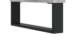 Hørning Mueble de TV madera contrachapada gris hormigón 150x30x44,5 cm