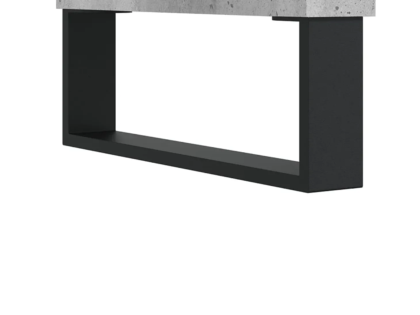 Hørning Mueble de TV madera contrachapada gris hormigón 150x30x44,5 cm