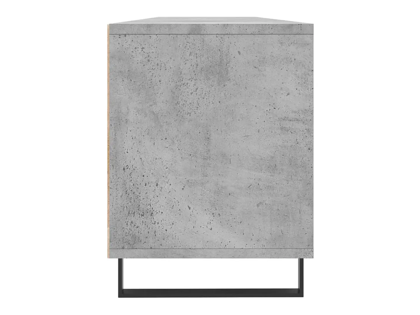 Hørning Mueble de TV madera contrachapada gris hormigón 150x30x44,5 cm