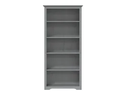 Hydesville Librería BODO 5 estantes madera maciza pino gris 82x40x173 cm