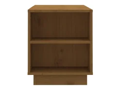 Hylindra Mueble de TV madera maciza de pino marrón miel 110x35x40,5 cm