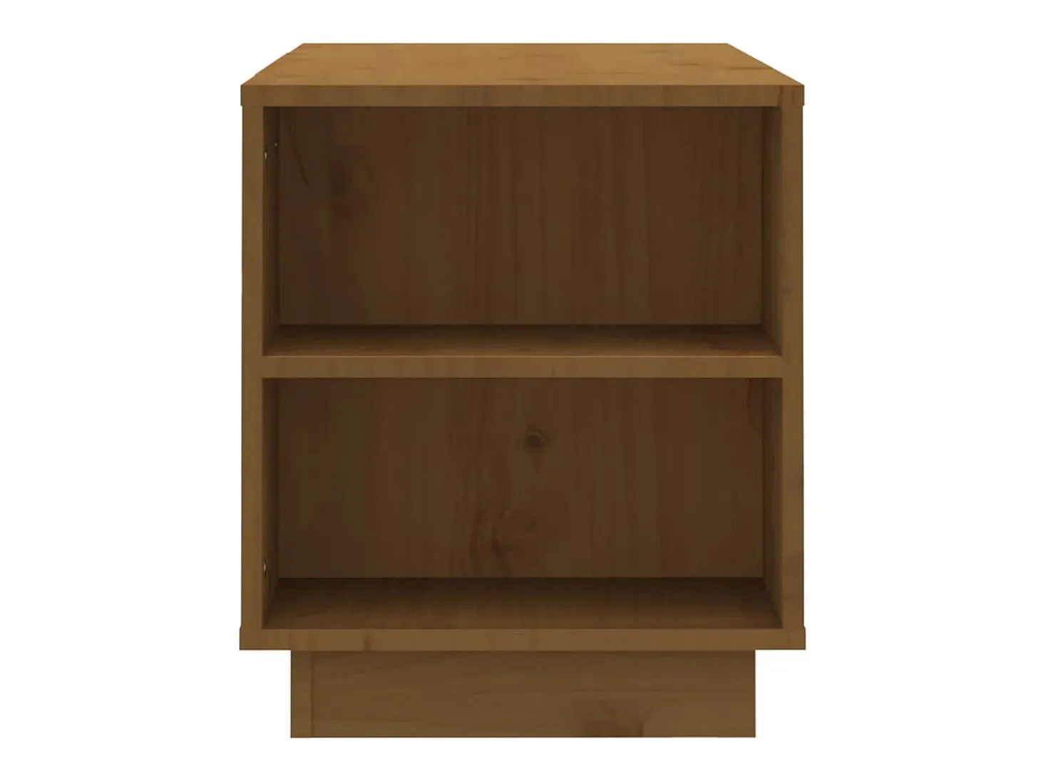 Hylindra Mueble de TV madera maciza de pino marrón miel 110x35x40,5 cm