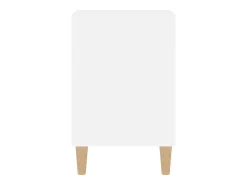 Ibtihal Mueble para TV madera contrachapada blanco 100x35x55 cm