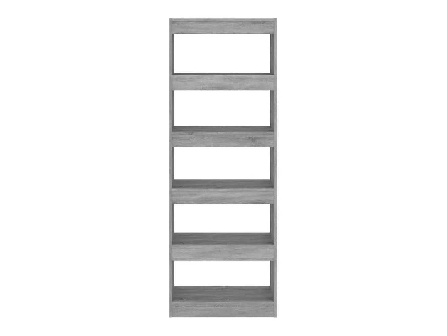Ikram Estantería/divisor madera ingeniería gris hormigón 60x30x166 cm