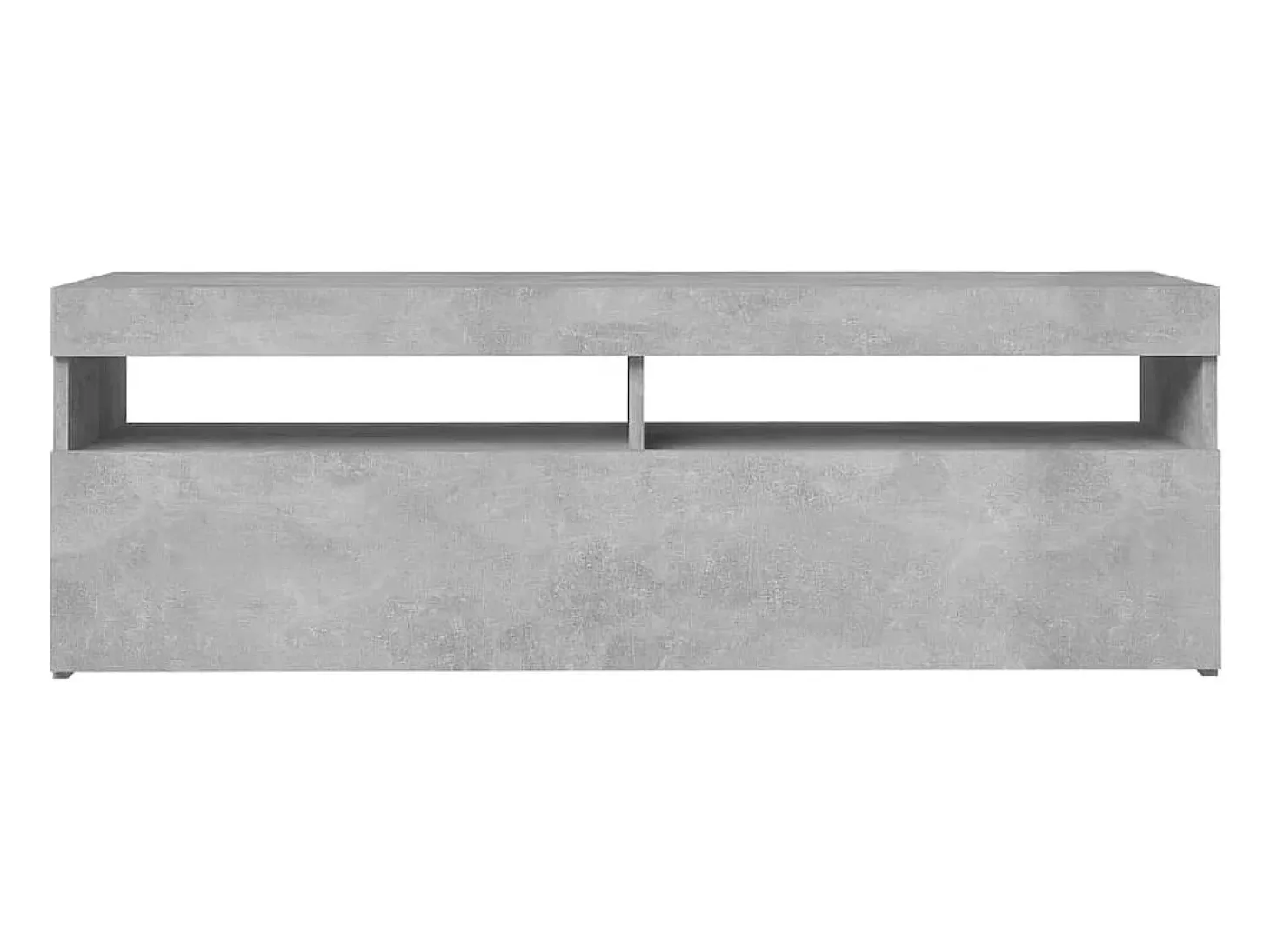 Ilion Mueble de TV con luces LED gris hormigón 120x35x40 cm