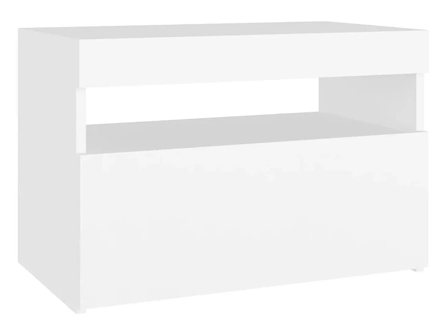 Ilion Mueble de TV con luces LED blanco 60x35x40 cm