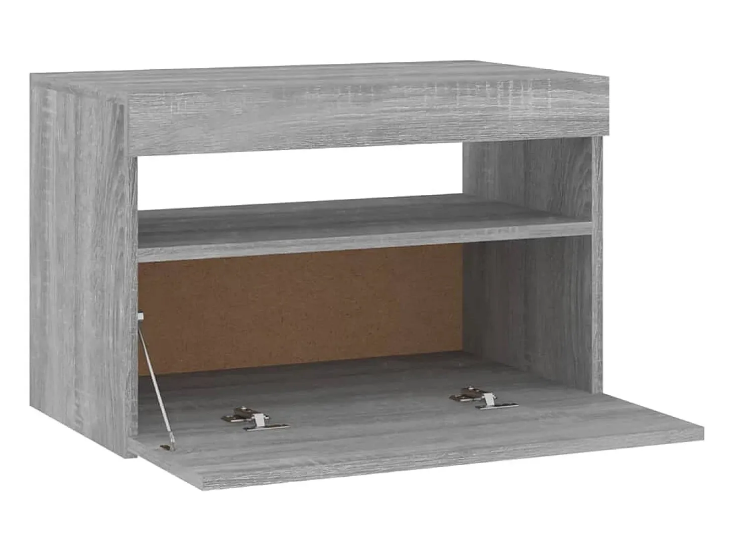Ilion Mueble de TV con luces LED gris Sonoma 60x35x40 cm
