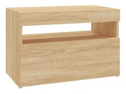 Ilion Mueble de TV con luces LED roble Sonoma 60x35x40 cm