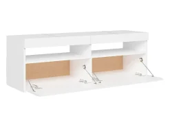 Ilion Mueble para TV con luces LED blanco 120x35x40 cm