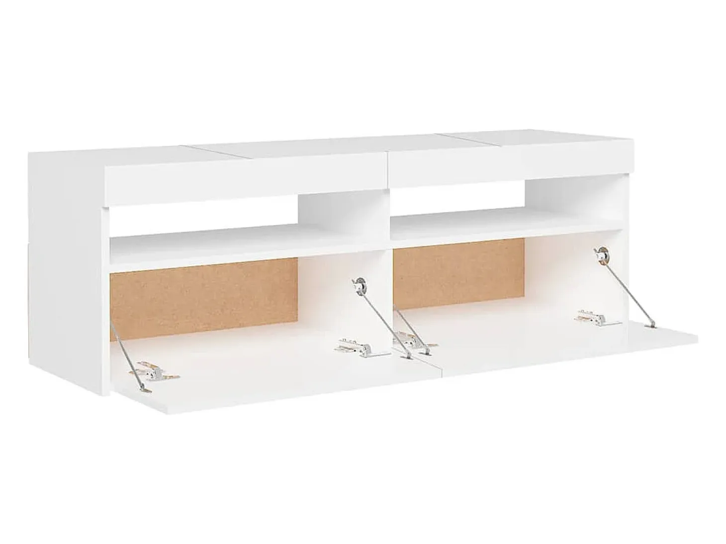 Ilion Mueble para TV con luces LED blanco 120x35x40 cm
