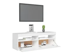 Ilion Mueble para TV con luces LED blanco 120x35x40 cm