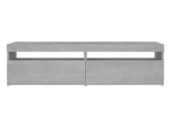 Ilion Muebles de TV con luces LED 2 unidades gris hormigón 75x35x40cm