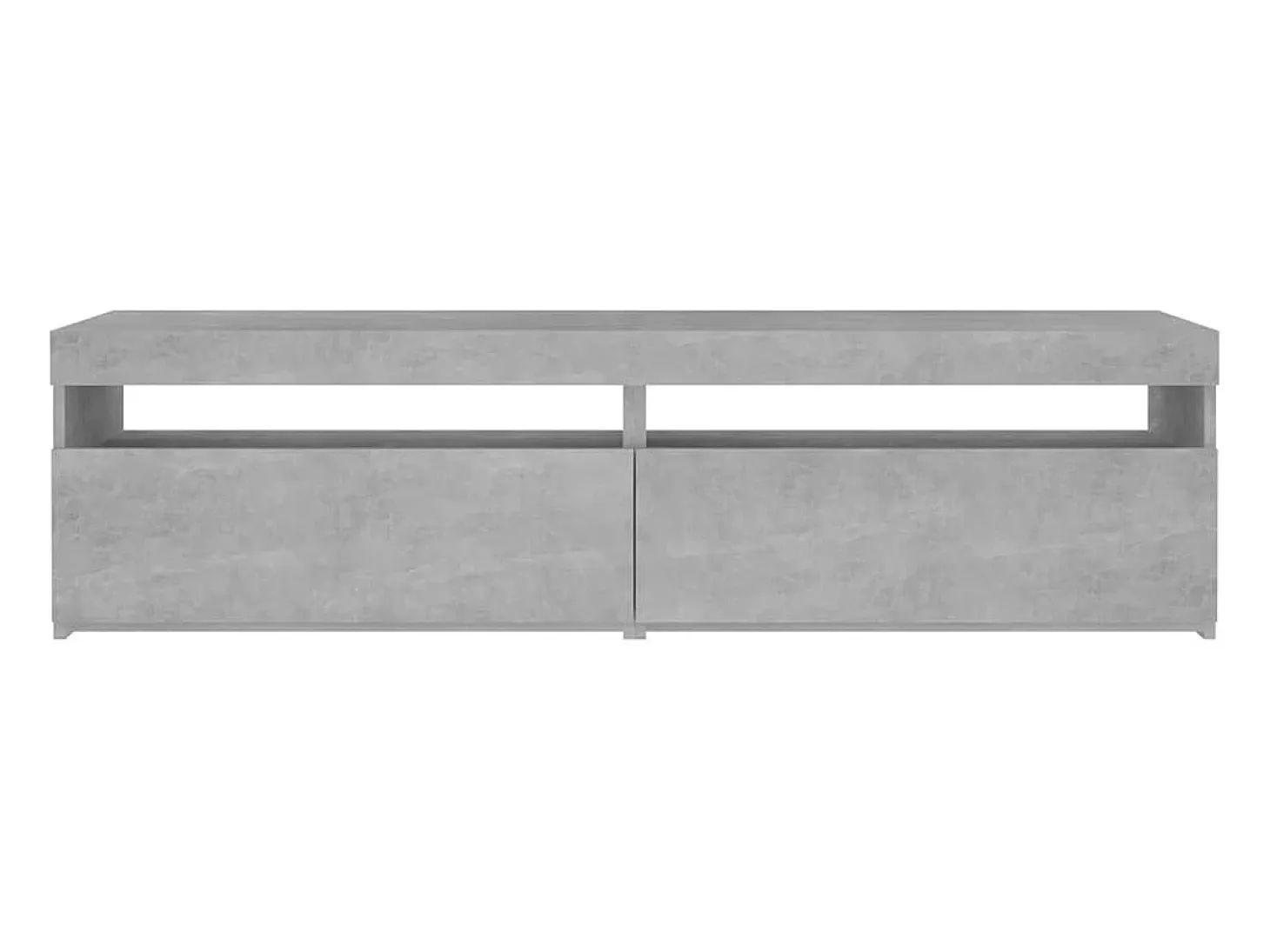 Ilion Muebles de TV con luces LED 2 unidades gris hormigón 75x35x40cm