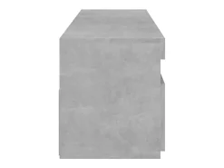 Ilion Muebles de TV con luces LED 2 unidades gris hormigón 75x35x40cm