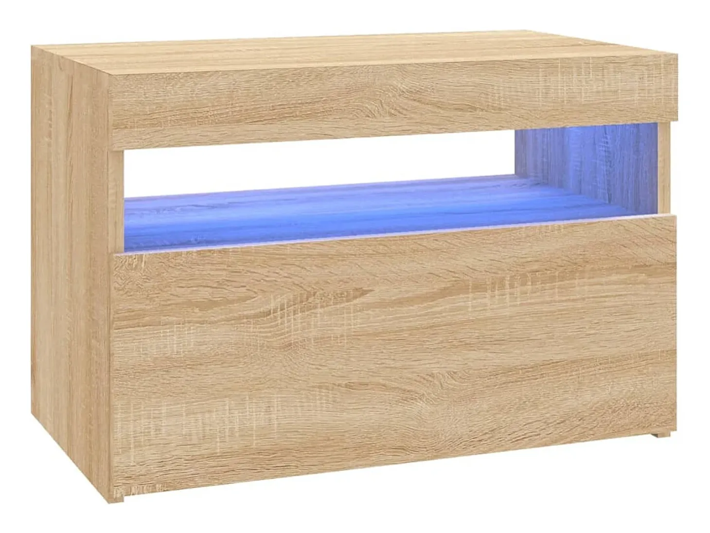 Ilion Muebles para TV con luces LED 2 uds roble Sonoma 60x35x40 cm