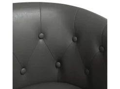 Jalkar Sillón cuero sintético gris