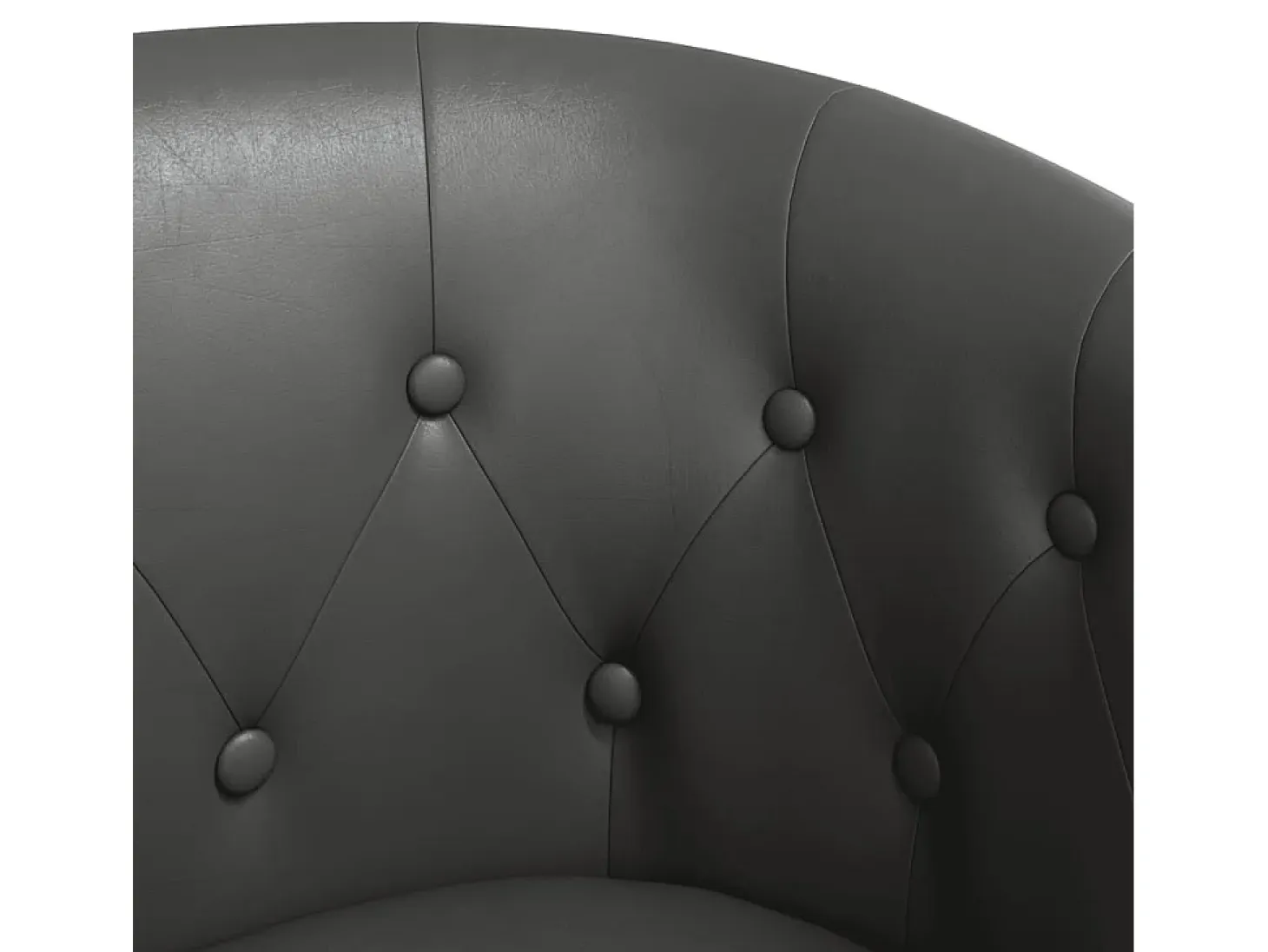Jalkar Sillón cuero sintético gris