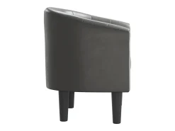 Jalkar Sillón cuero sintético gris