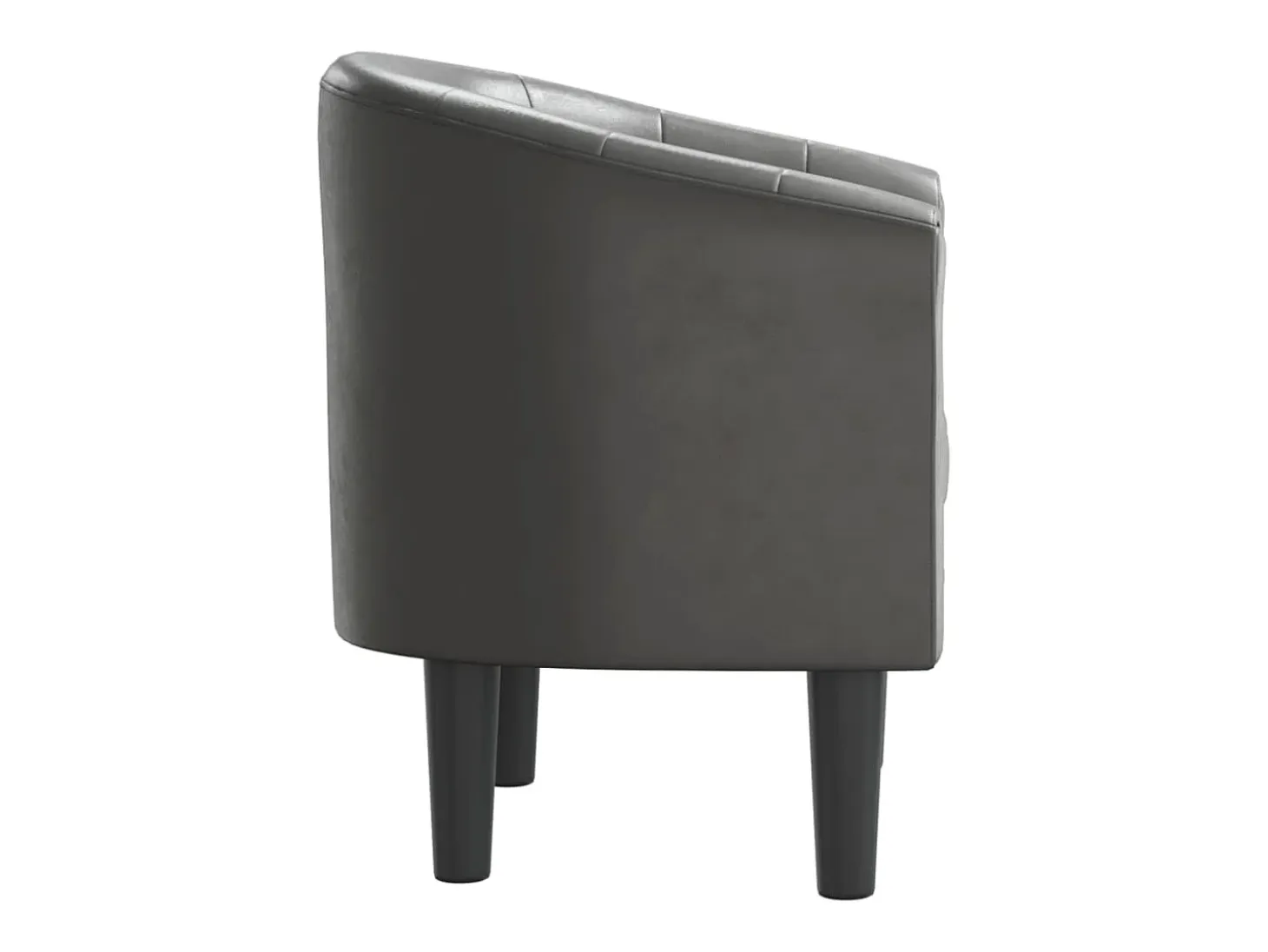 Jalkar Sillón cuero sintético gris