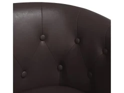 Jalkar Sillón cuero sintético marrón