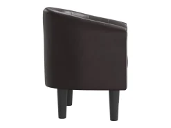 Jalkar Sillón cuero sintético marrón