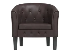Jalkar Sillón cuero sintético marrón