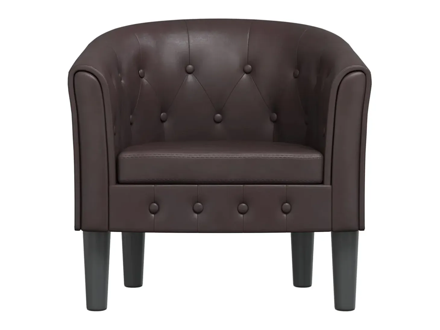 Jalkar Sillón cuero sintético marrón