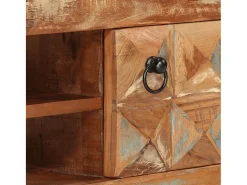 Jean-Paul-Alexis Mueble de TV madera maciza reciclada 112x30x45 cm