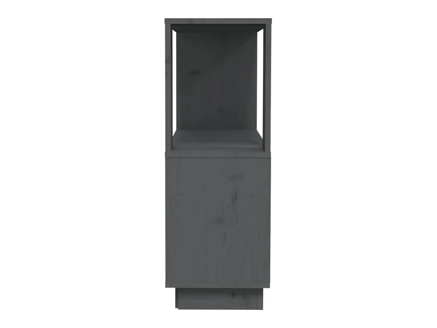Jean-Paul-Jacques Estantería/divisor de espacios madera de pino gris 80x25x70 cm