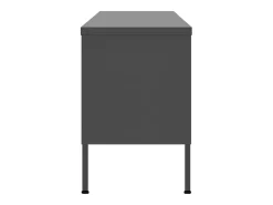 Jennica Mueble para TV de acero gris antracita 105x35x50 cm