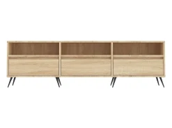 Joël Mueble de TV madera contrachapada roble Sonoma 150x30x44,5 cm