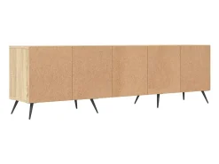 Joël Mueble de TV madera contrachapada roble Sonoma 150x30x44,5 cm