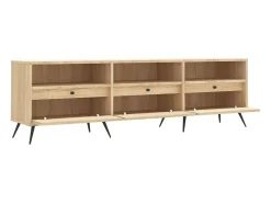 Joël Mueble de TV madera contrachapada roble Sonoma 150x30x44,5 cm
