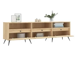 Joël Mueble de TV madera contrachapada roble Sonoma 150x30x44,5 cm