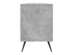 Joël Mueble de TV madera contrachapada gris hormigón 150x30x44,5 cm