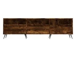 Joël Mueble de TV madera contrachapada roble ahumado 150x30x44,5 cm