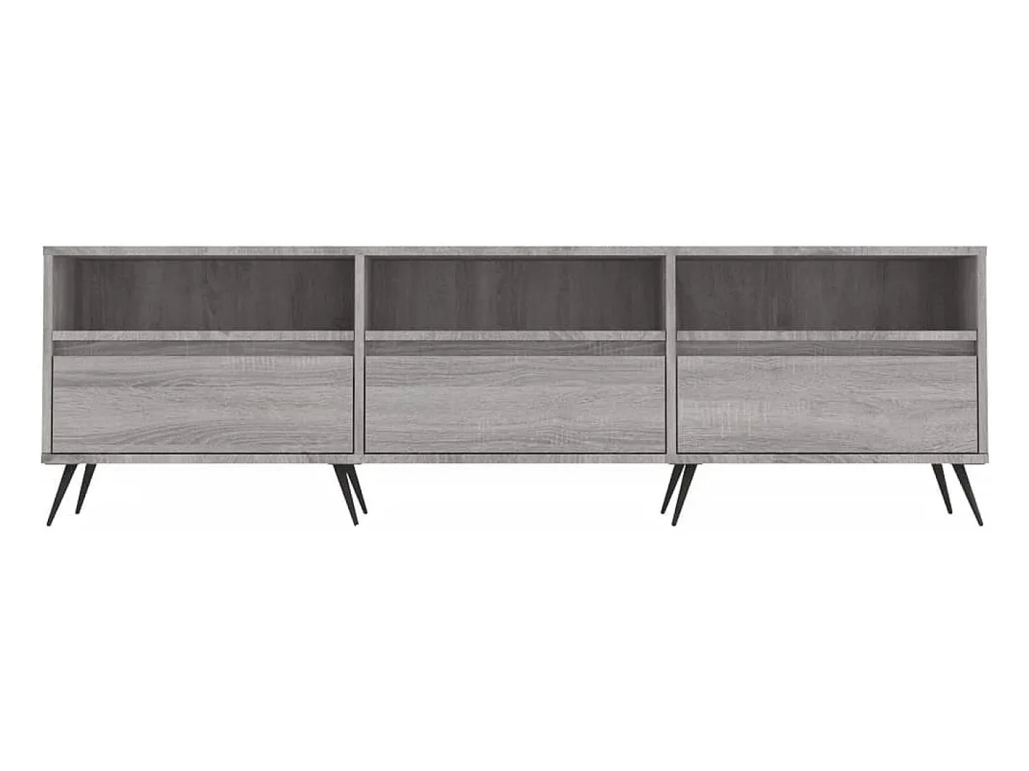 Joël Mueble para TV madera contrachapada gris Sonoma 150x30x44,5 cm