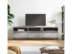 Joël Mueble para TV madera contrachapada gris Sonoma 150x30x44,5 cm