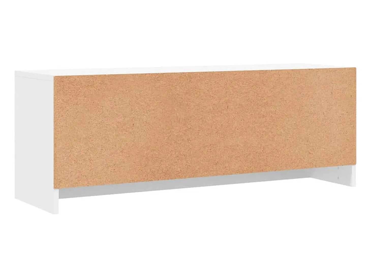 Jonah Mueble de TV madera de ingeniería blanco 102x30x37,5 cm