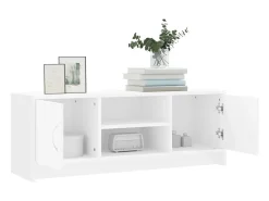 Jonah Mueble de TV madera de ingeniería blanco 102x30x37,5 cm