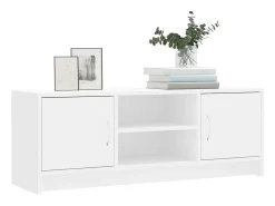 Jonah Mueble de TV madera de ingeniería blanco 102x30x37,5 cm