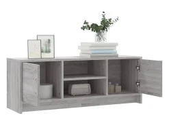 Jonah Mueble para TV madera de ingeniería gris Sonoma 102x30x37,5 cm