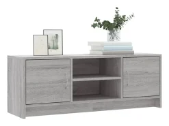 Jonah Mueble para TV madera de ingeniería gris Sonoma 102x30x37,5 cm