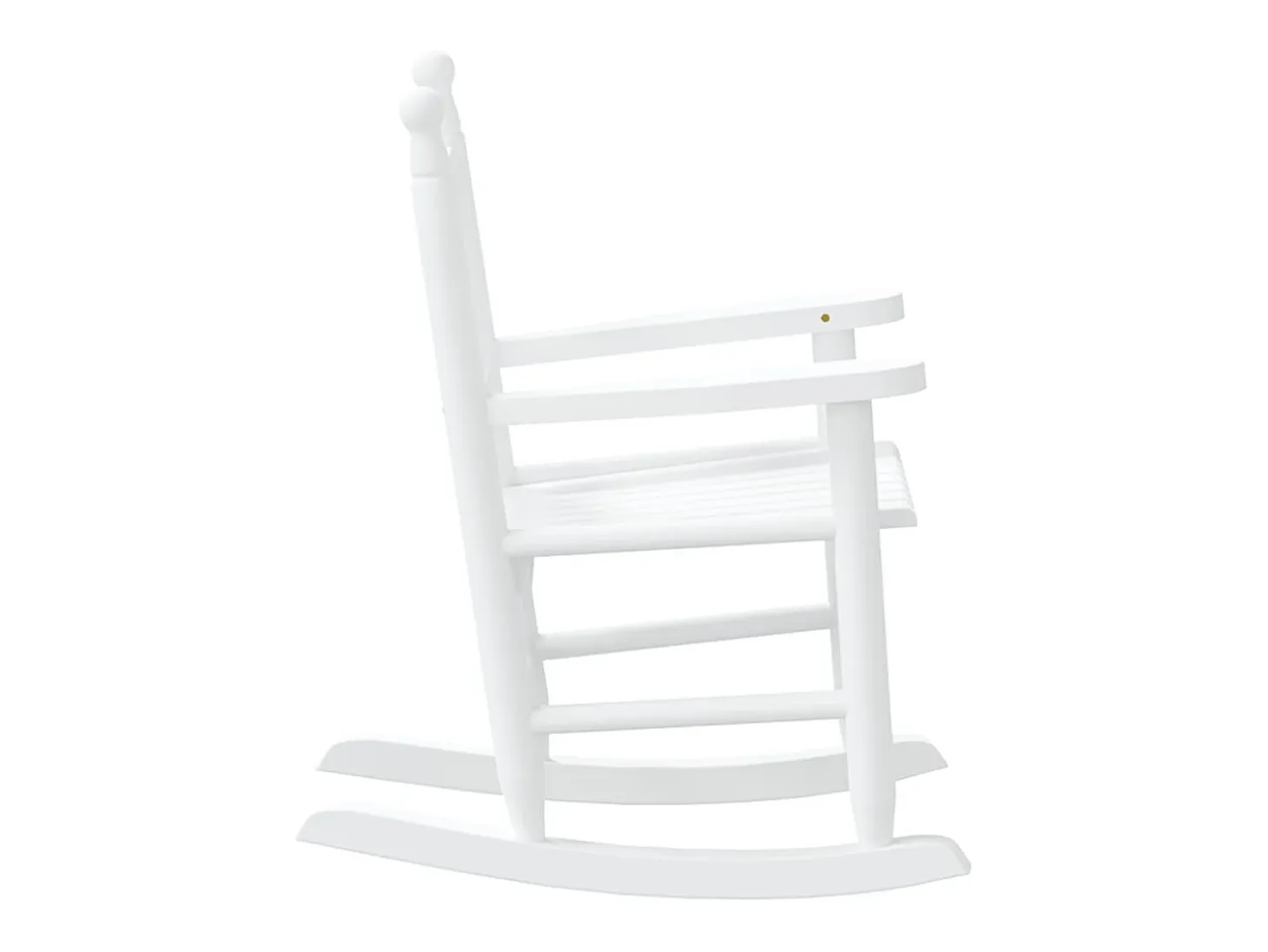 Juego de 2 mecedoras infantiles de madera maciza de álamo blanco