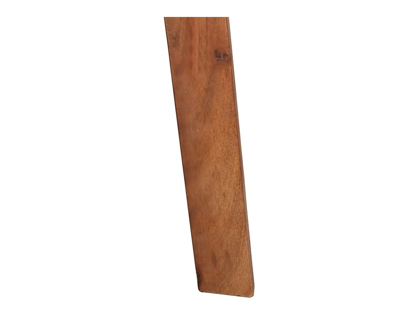 Juego de 2 sillas de bar de cuero genuino y madera maciza de acacia