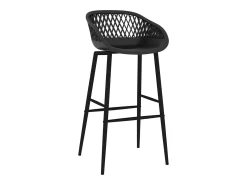 Juego de 4 sillas de bar negras