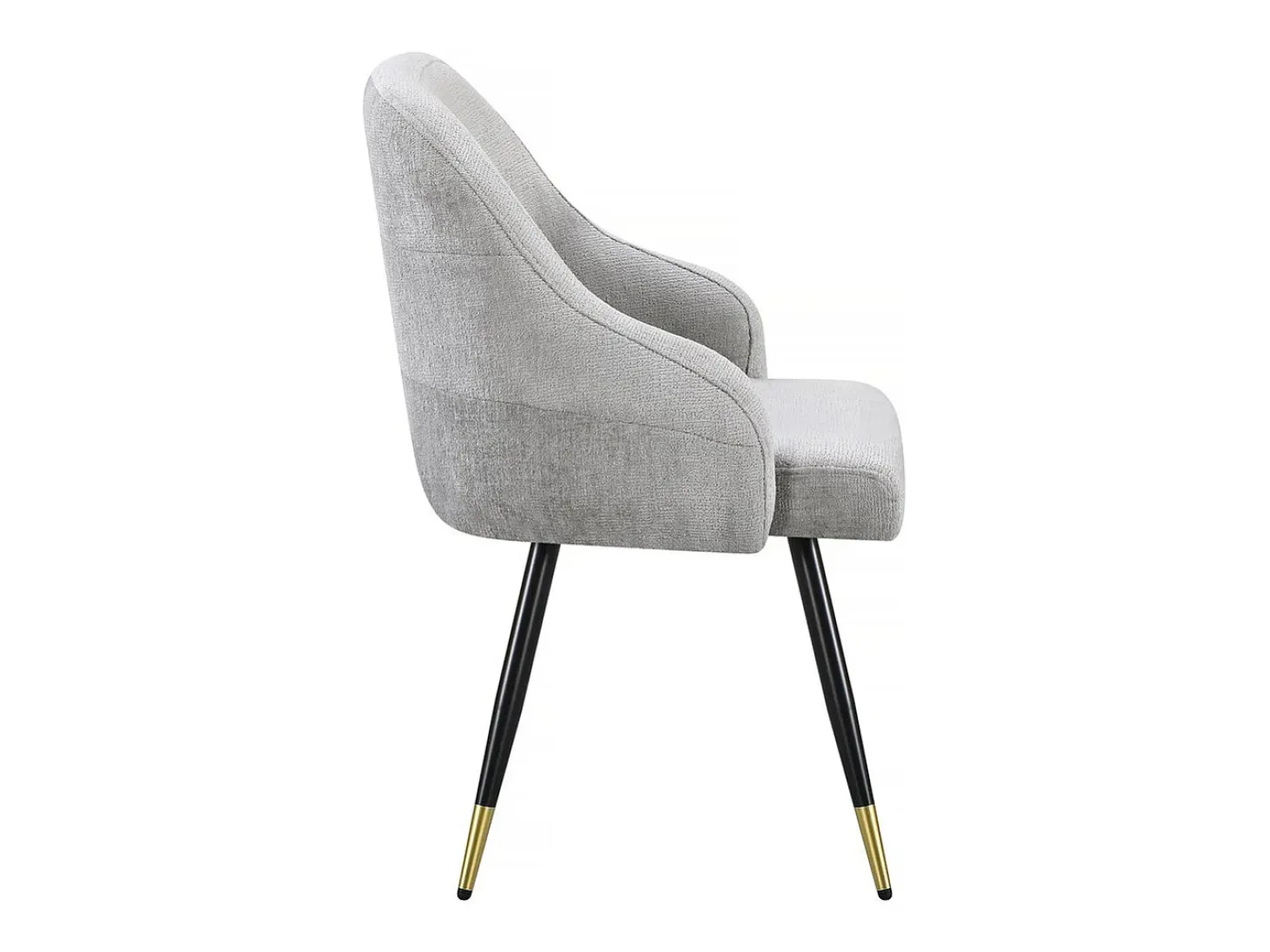 Juego de 2 sillas tapizadas "Harmony" - 54 x 57 x 90 cm - Beige
